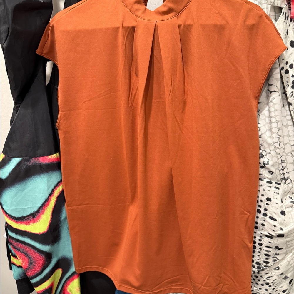 HALARA Women's Rust Orange Blouse